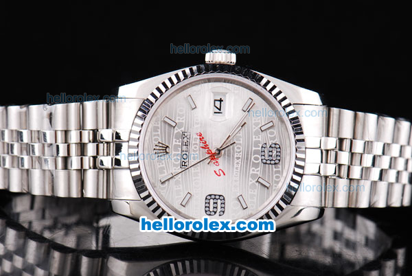 Rolex Datejust New Model Oyster Perpetual with White Dial - Click Image to Close